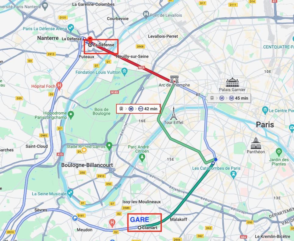 2 Pieces Lumineux Aux Portes De Paris 클라마르 외부 사진