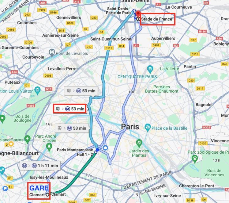 2 Pieces Lumineux Aux Portes De Paris 클라마르 외부 사진